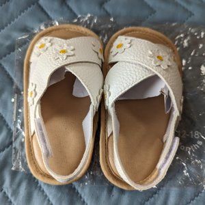 Toddler Sandal White Daisy